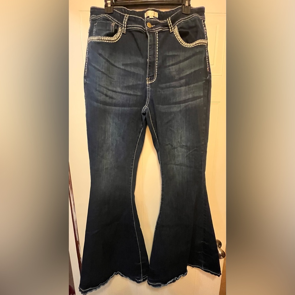 Women's Home Folk Flared Jeans size 16.